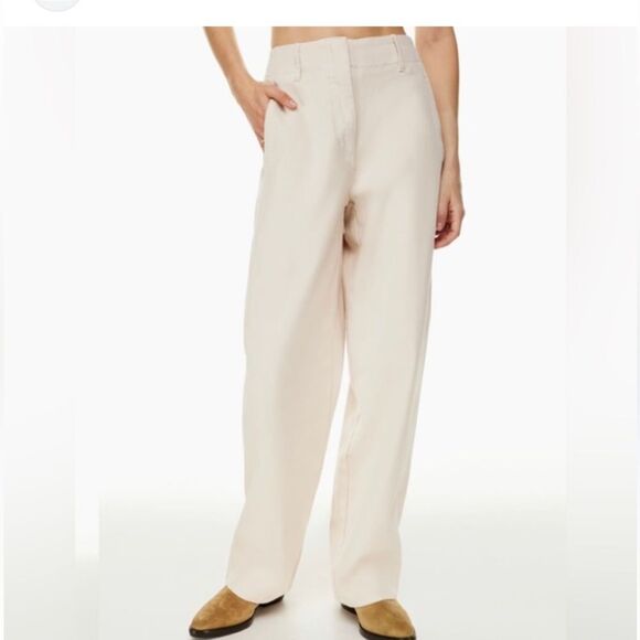 Aritzia Ascent Cream High Waist Pants by Wilfred Free | Size 8 - Picture 1 of 8